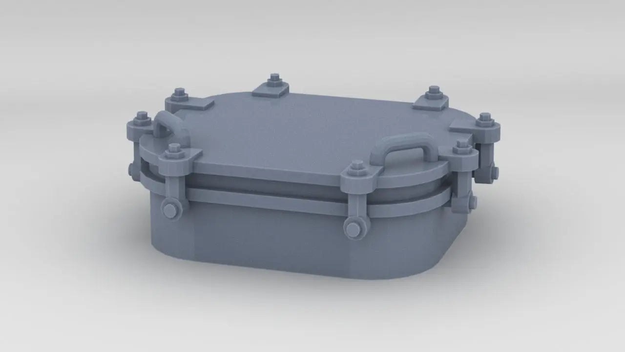 1/48 US Liberty-class Bow Deckhouse Hatch - distefan 3d print