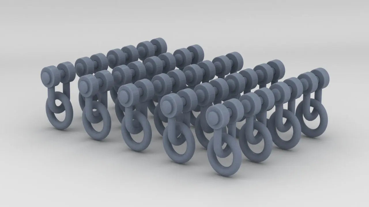 1/48 US Liberty-class Pin & Shackle Set (20pcs) - distefan 3d print