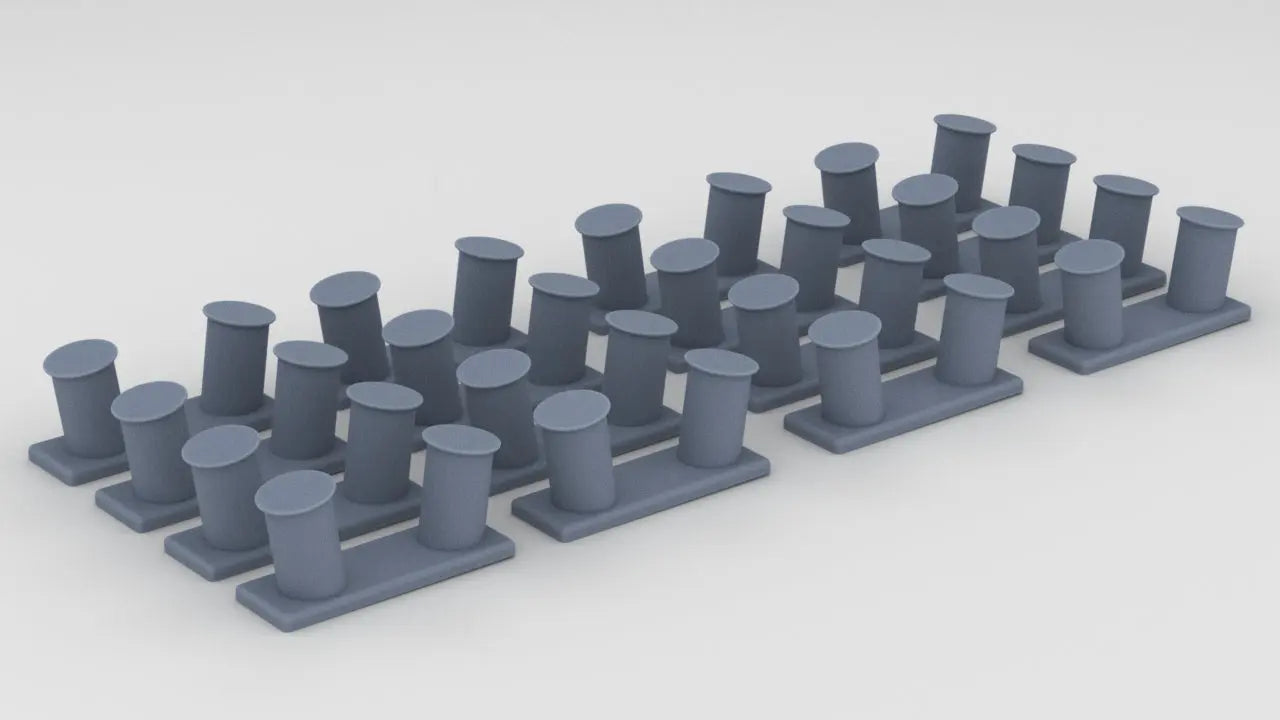 1/48 USN 14in Bollard Set (16pcs) Resin3Dinteractive