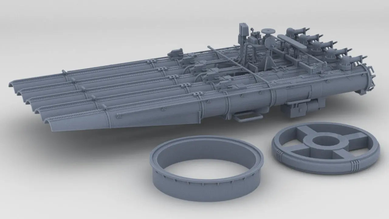 1/48 USN 21in Quintuple Torpedo Mount Set v1 Resin3Dinteractive