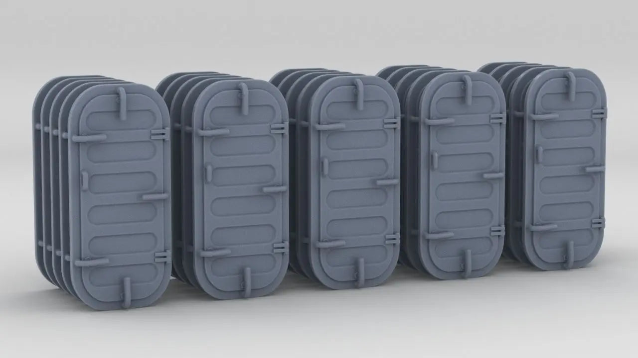 1/48 USN Door Watertight w/ Frame R-Side v3 Set (25pcs) Protosoon