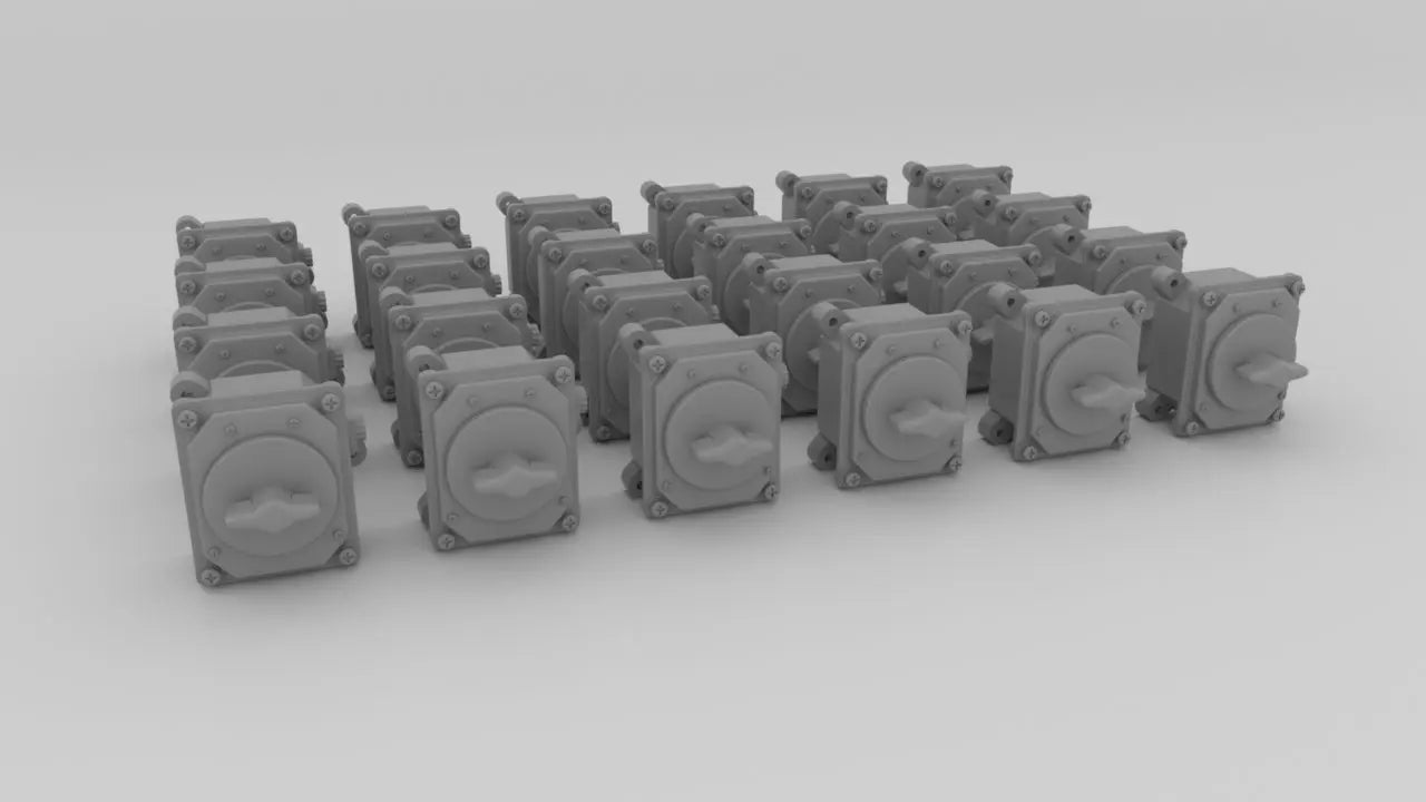 1/48 USN Rotary Selector Switch Set 36pcs Resin3Dinteractive