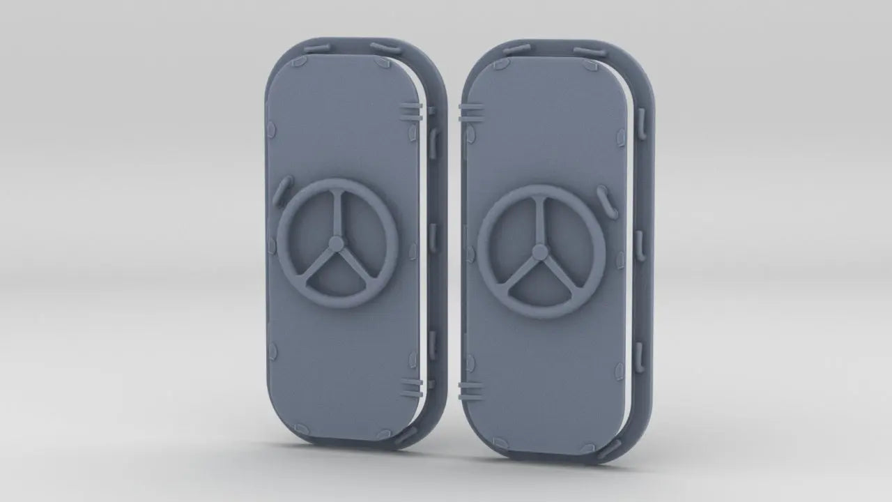 1/48 USN Three Spoke Wheel Handle QAWT Doors Set (2pcs) Protosoon