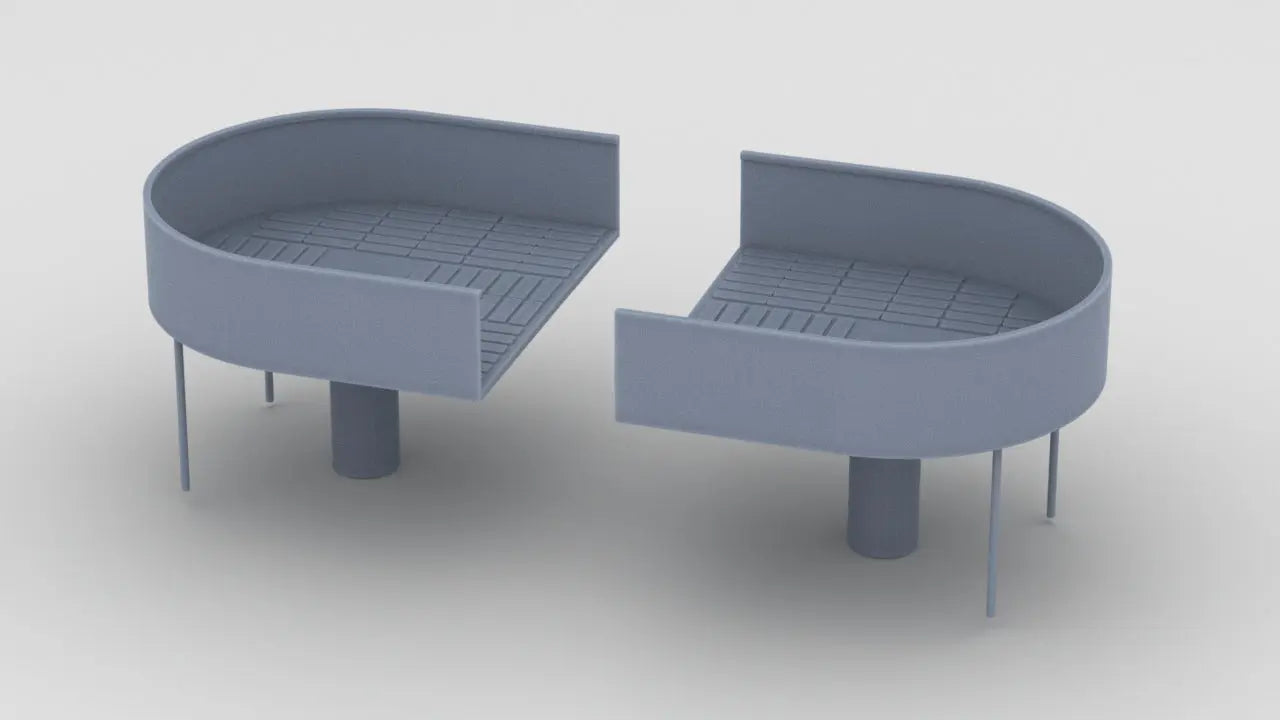 1/48 USS Juneau (CL-52) Forward Deck 1 Quad Platform Set - distefan 3d print