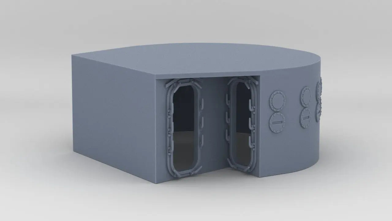 1/48 USS Juneau (CL-52) Forward Deck 4 Pilot House - distefan 3d print