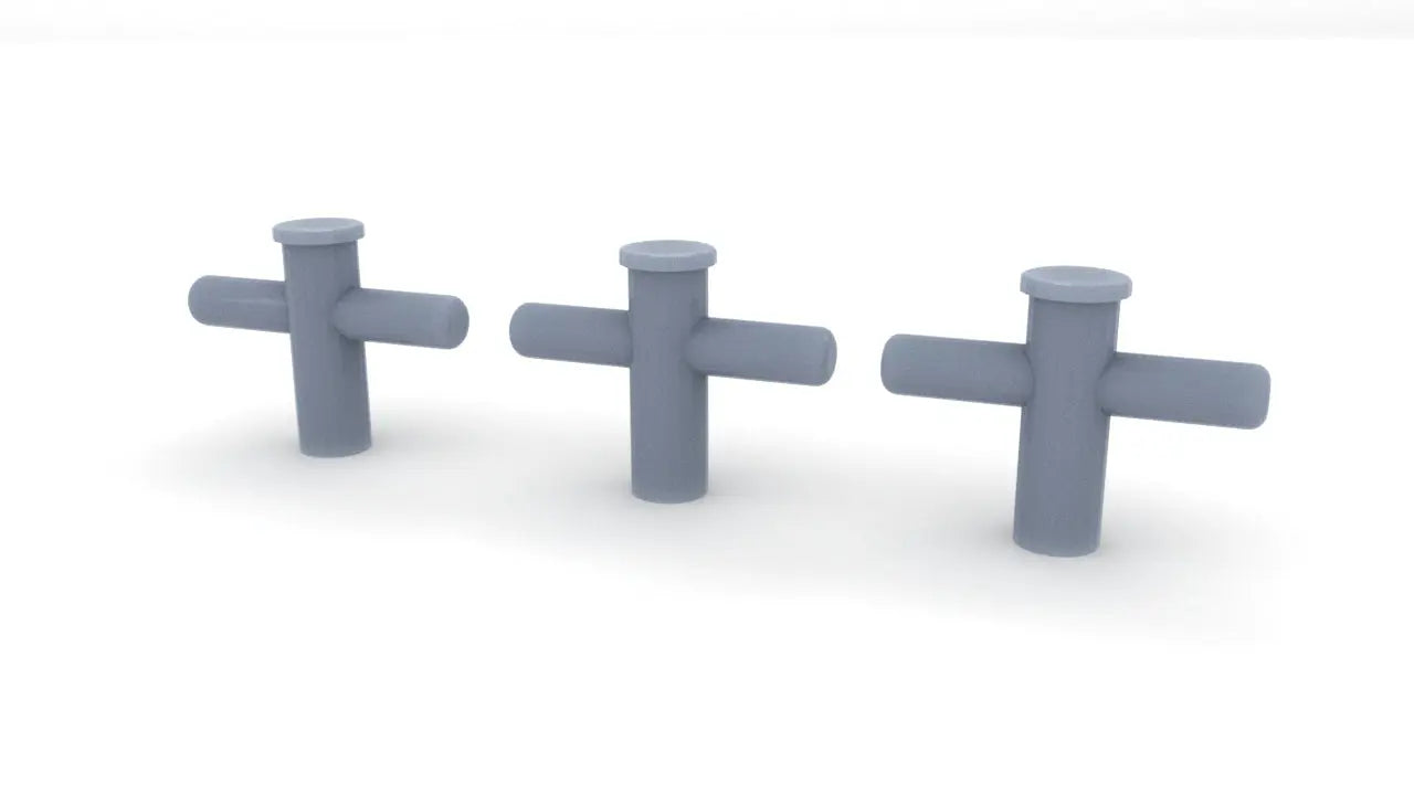 1/48 USS PCF Bollard Set 3pcs Resin3Dinteractive