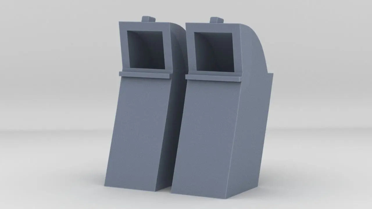 1/48 USS PCF Pilot House Forward Vents Set (2pcs) - distefan 3d print