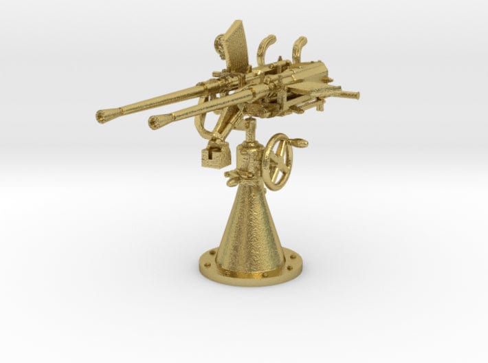 1/48 DKM 20mm C30 double flak (Brass) - distefan 3d print