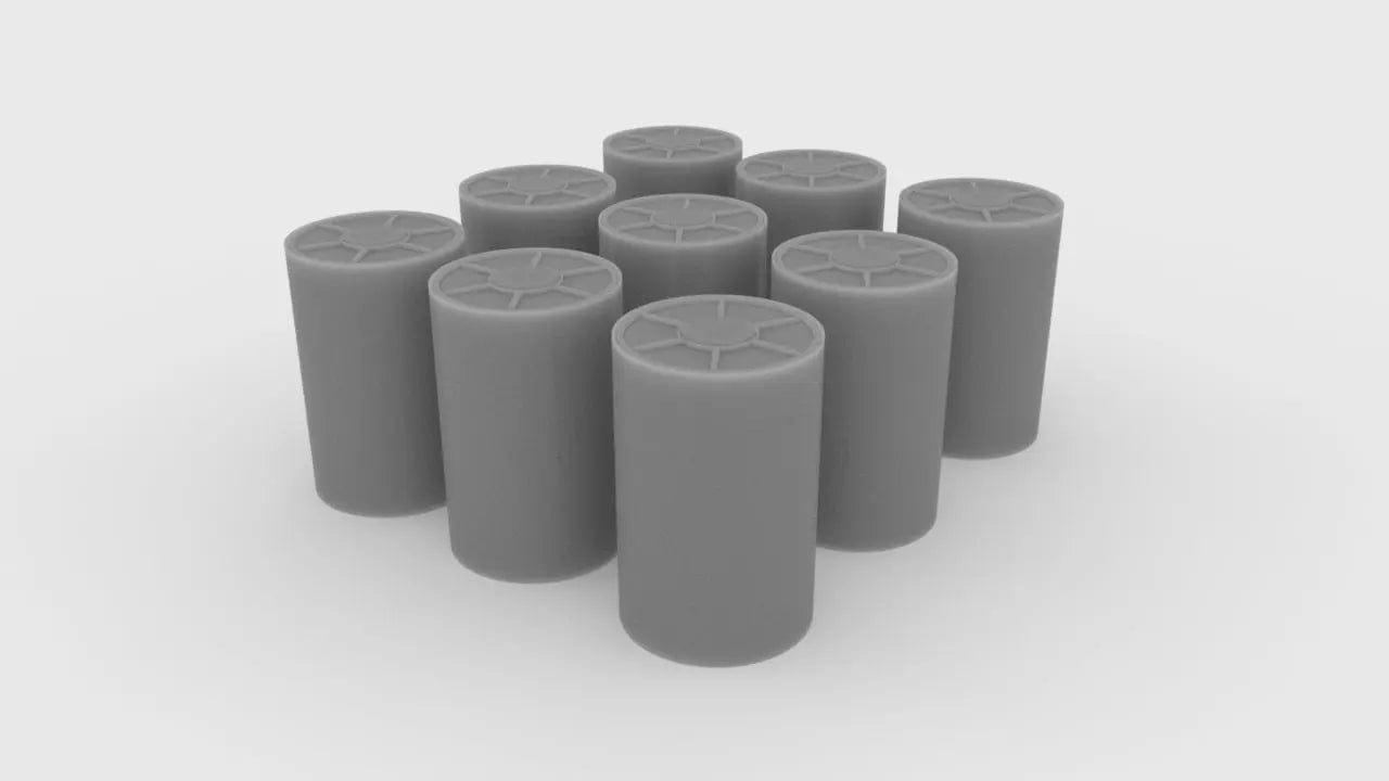 1/48 DKM Depth Charge (Wasserbombe) Set (9 pcs) - distefan 3d print