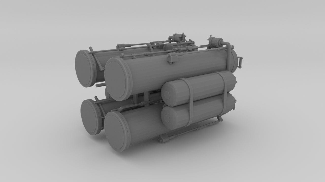 1/48 Germany U-Boot VII/C Torpedo Launchers - distefan 3d print