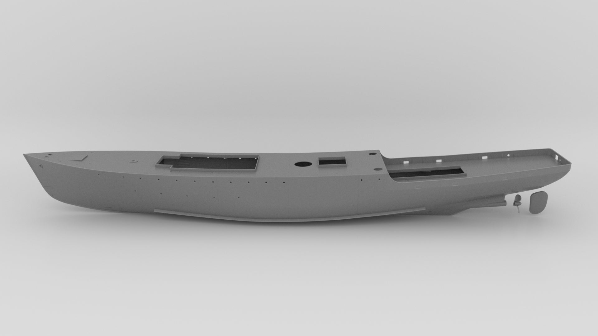 1/48 HMS Castle Class Corvette Hull Set - distefan 3d print