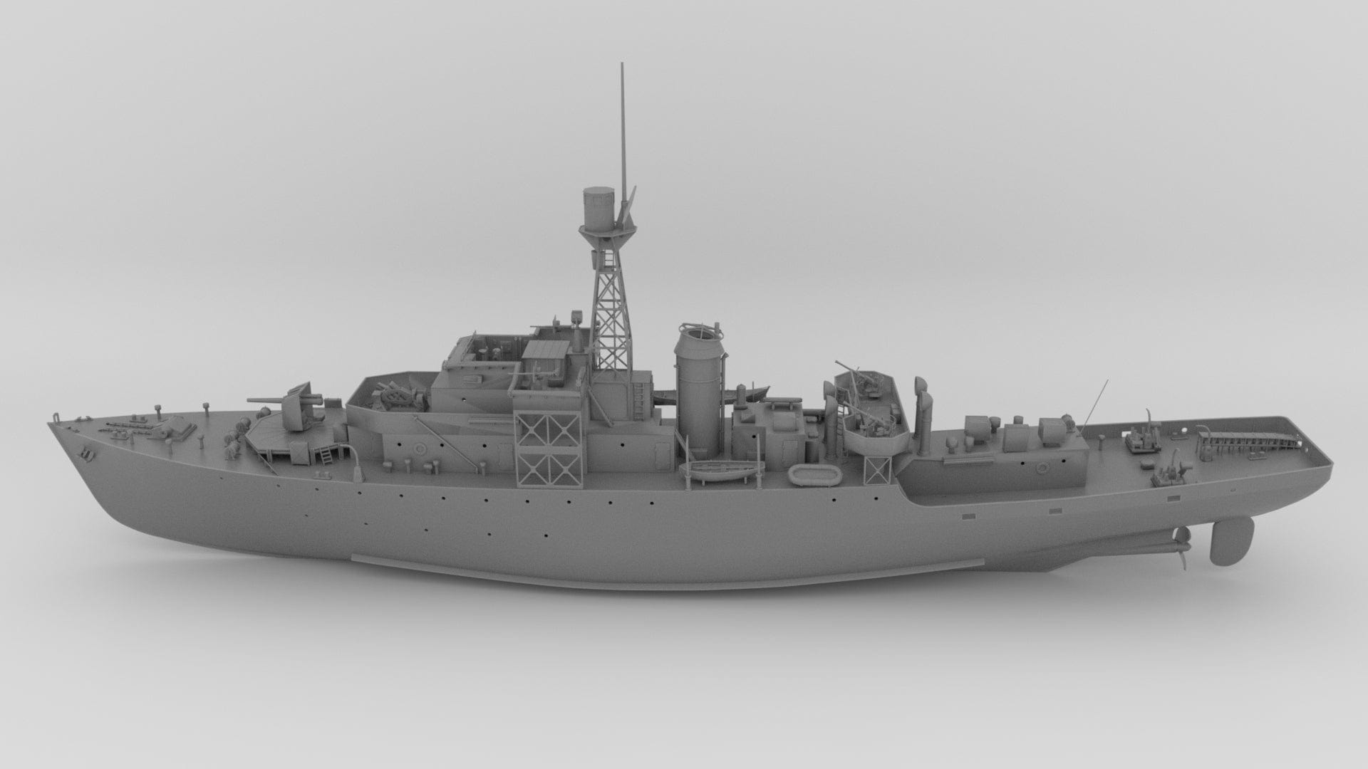 1/48 HMS Castle Class Corvette Hull Set - distefan 3d print