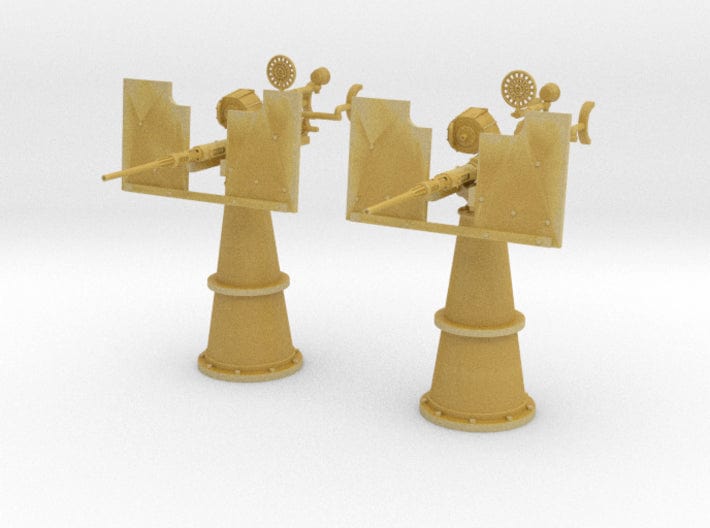 1/48 Royal Navy 20mm Oerlikon Mk IIIA set 2pcs - distefan 3d print