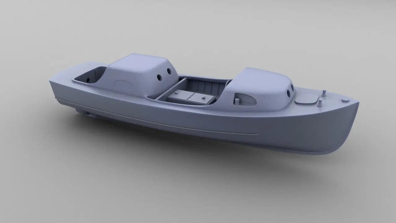 1/48 US 26 foot Motor Launch Doubled Sheltertype - distefan 3d print
