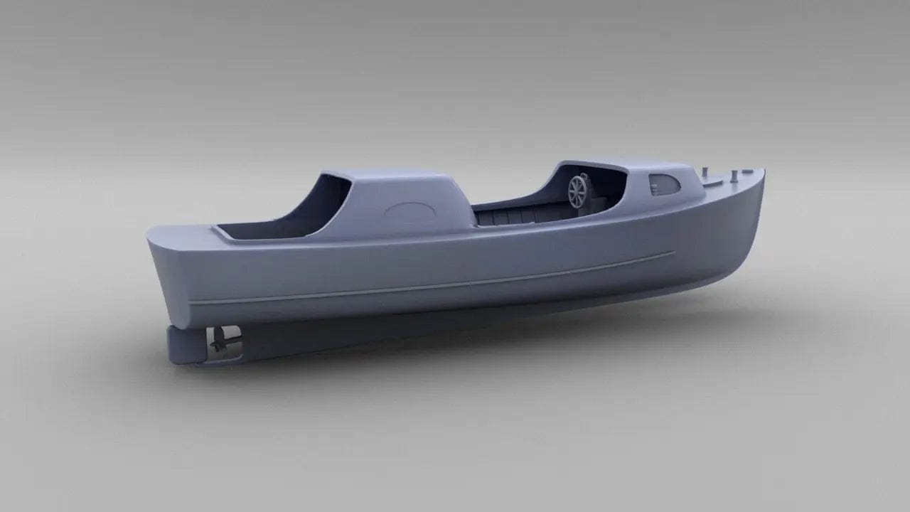 1/48 US 26 foot Motor Launch Doubled Sheltertype - distefan 3d print