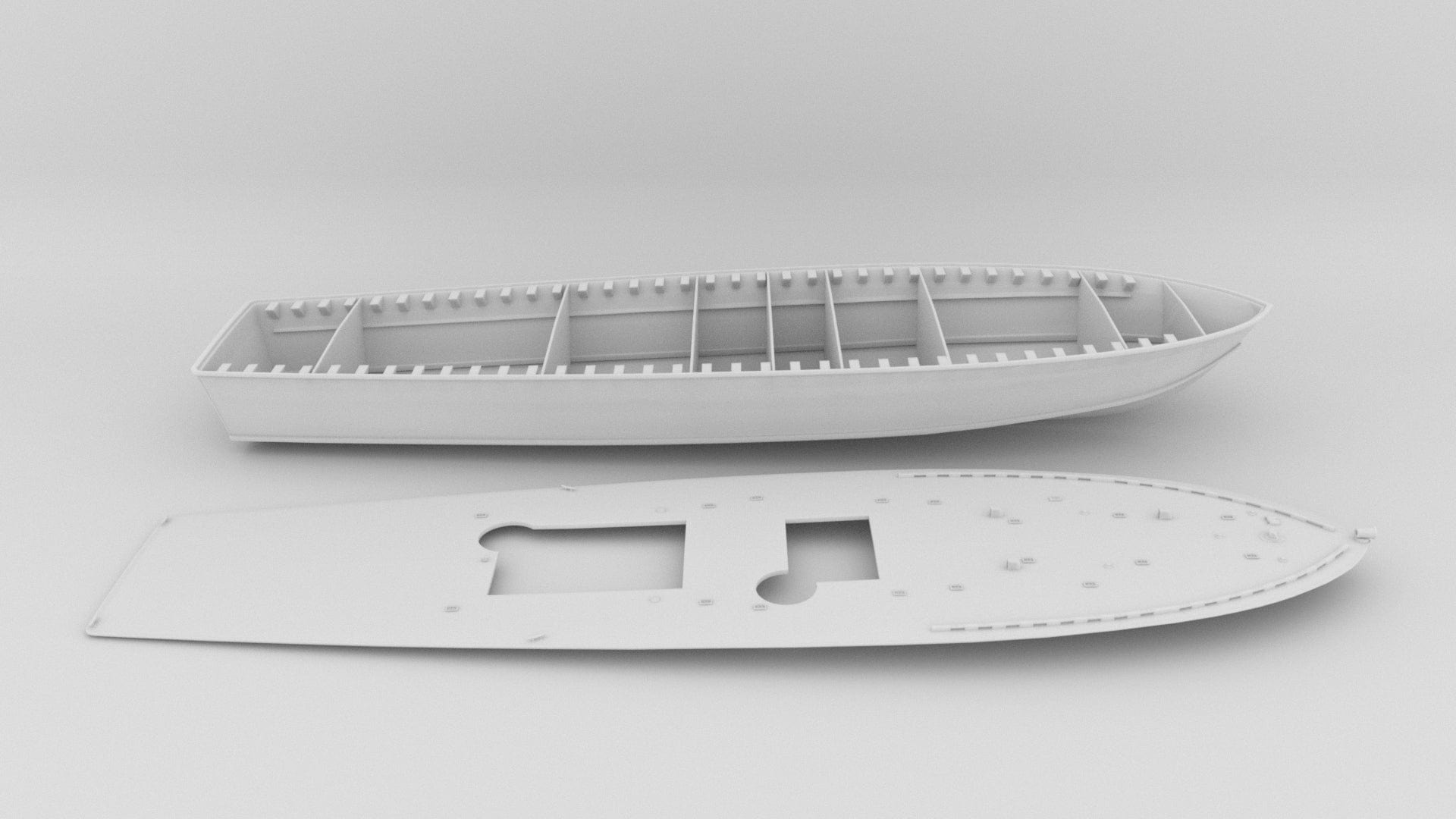 1/48 US PT Boat 109 Hull Set - distefan 3d print