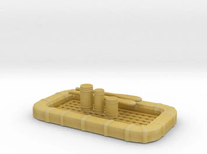1/48 USN 25 man life raft square with aid kit set - distefan 3d print