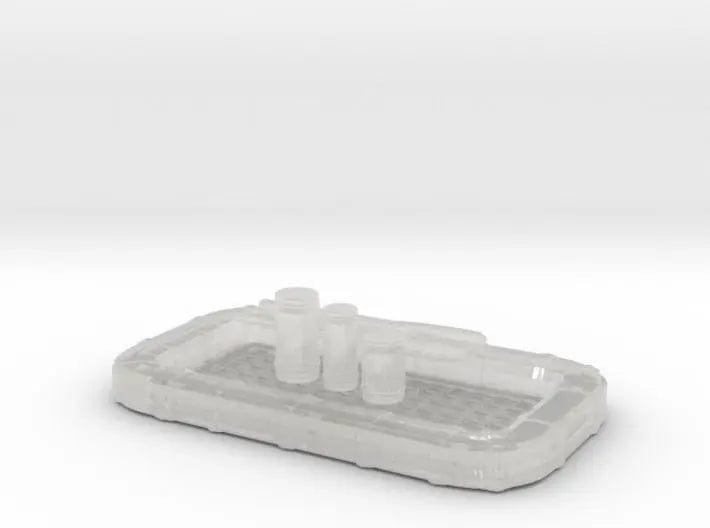 1/48 USN 25 man life raft square with aid kit set - distefan 3d print