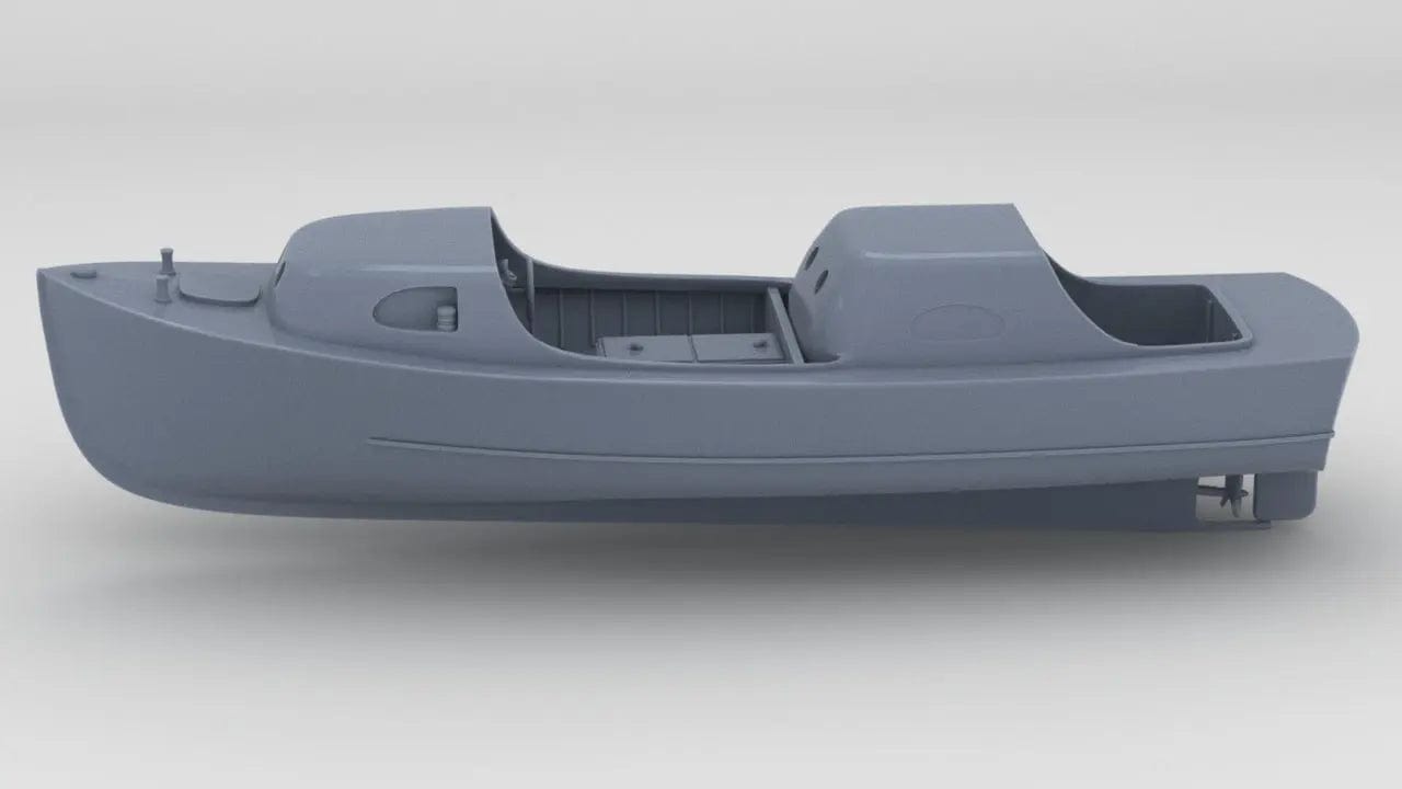 1/48 USN 26ft Motor Launch Doubled Sheltertype - distefan 3d print