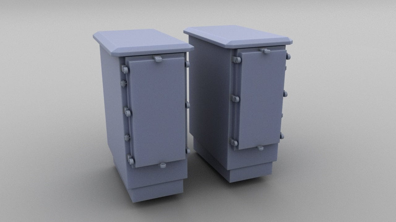 1/48 USN 3 inch 50 Storage Lockers Set - distefan 3d print