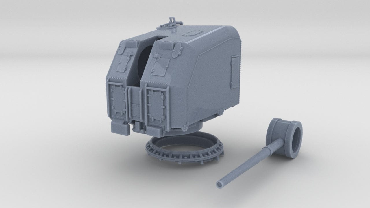 1/48 USN 5"/38 cal. "Double Knuckle" Mount Bow - distefan 3d print