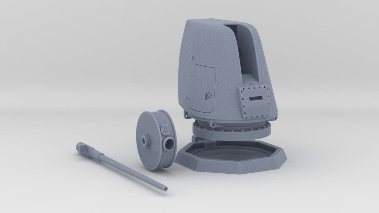 1/48 USN 5"/54 Caliber Mark 45 Gun Mod 0-2 Kit - distefan 3d print