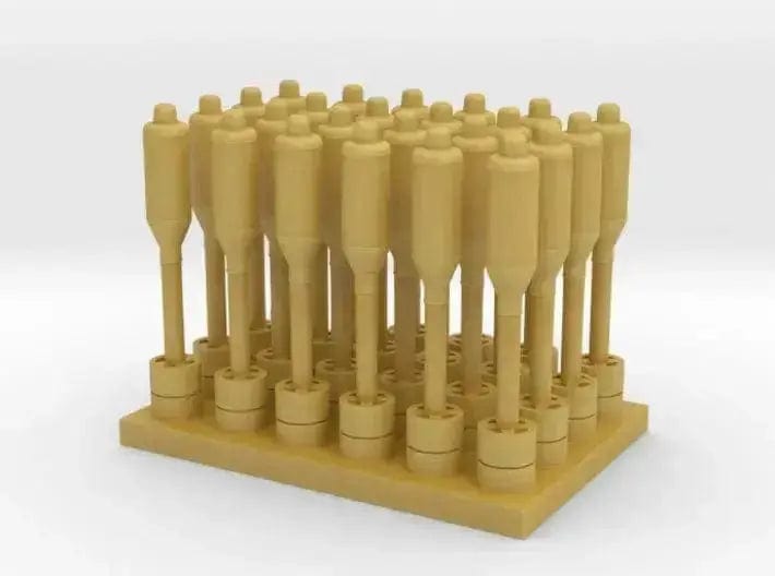 1/48 USN Destroyers Hedgehog Projectiles Set (24 pcs) - distefan 3d print