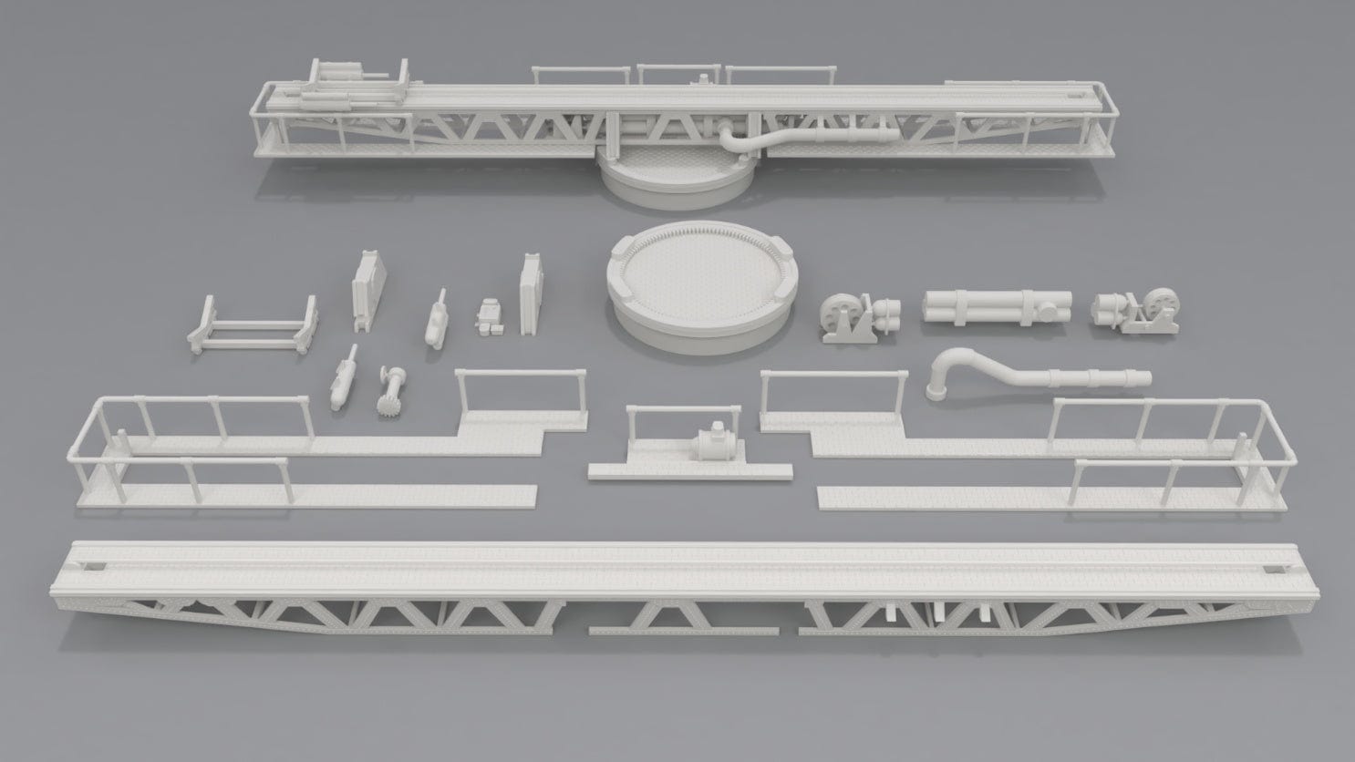 1/48 USN P-6 Catapult Kit - distefan 3d print