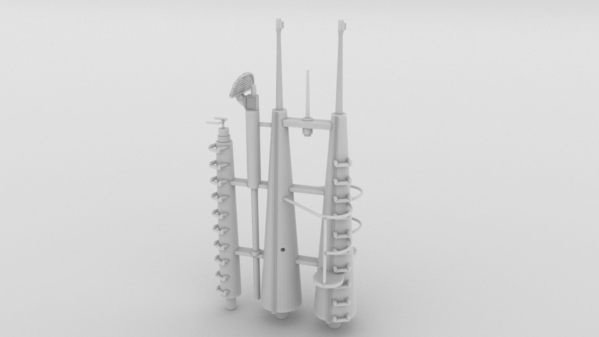 1/48 USS Balao Conning Tower Details (Resin, MJF) - Distefan 3D Print | Upgrade Your Model