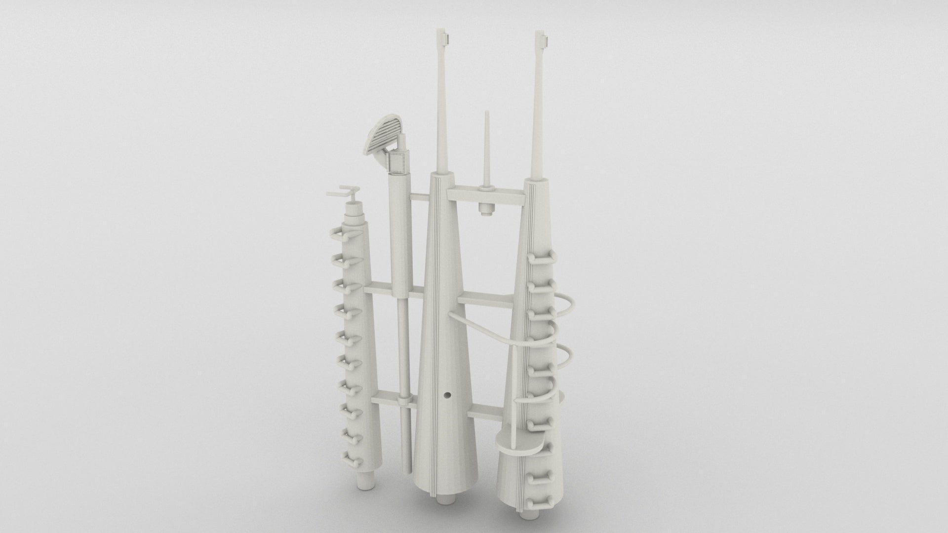 1/48 USS Balao Conning Tower Details (Resin, MJF) - Distefan 3D Print | Upgrade Your Model