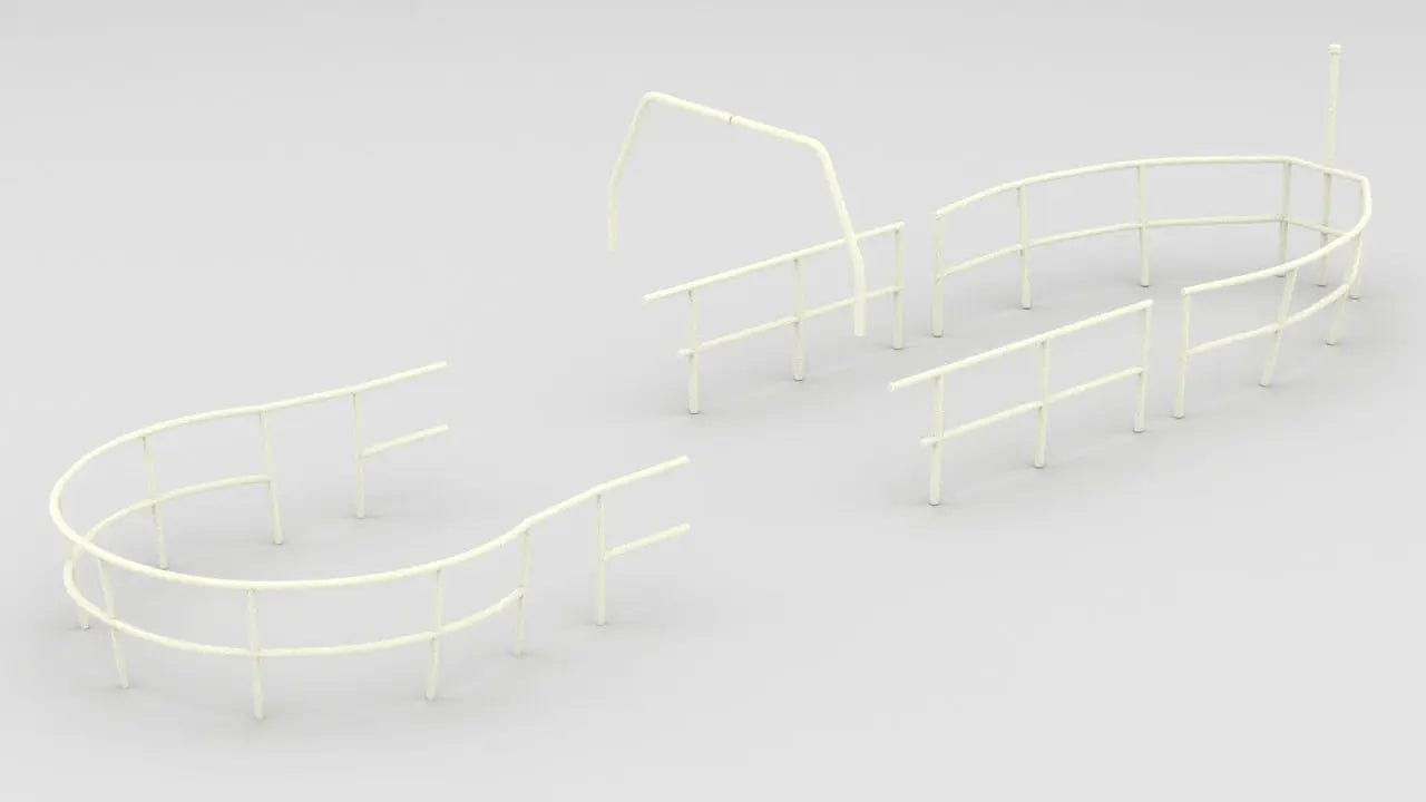 1/48 USS Balao - Conning Tower Railings Set - distefan 3d print