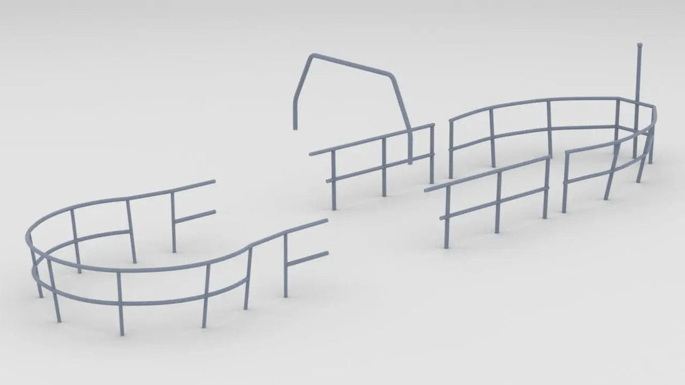 1/48 USS Balao - Conning Tower Railings Set - distefan 3d print