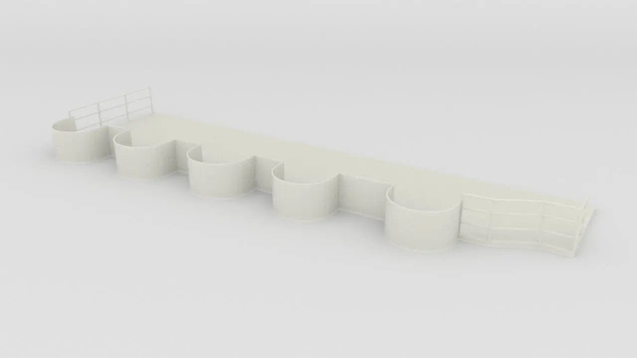 1/48 USS Enterprise Side Hull Tub Platform for Oerlikon 20mm (Station) - distefan 3d print