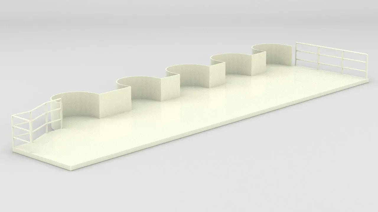 1/48 USS Enterprise Side Hull Tub Platform for Oerlikon 20mm (Station) - distefan 3d print