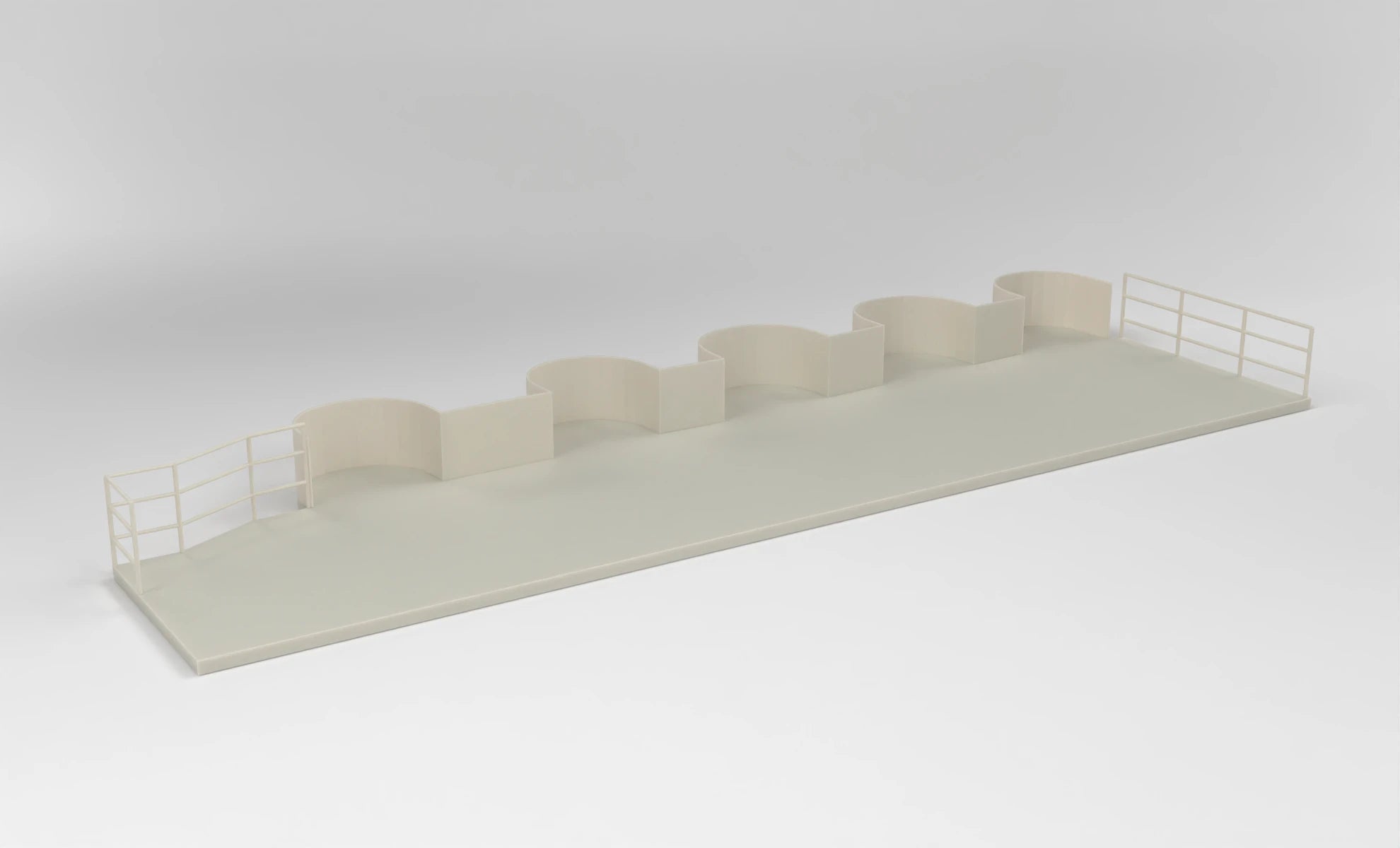 1/48 USS Enterprise Side Hull Tub Platform for Oerlikon 20mm (Station) 3dspro