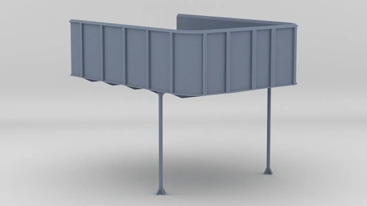 1/48 USS Fletcher 20mm Gun (Round Bridge) Tub - distefan 3d print