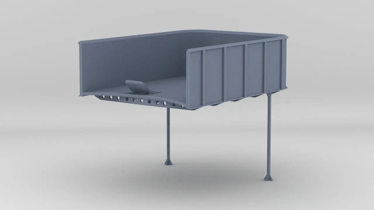1/48 USS Fletcher 20mm Gun (Round Bridge) Tub - distefan 3d print