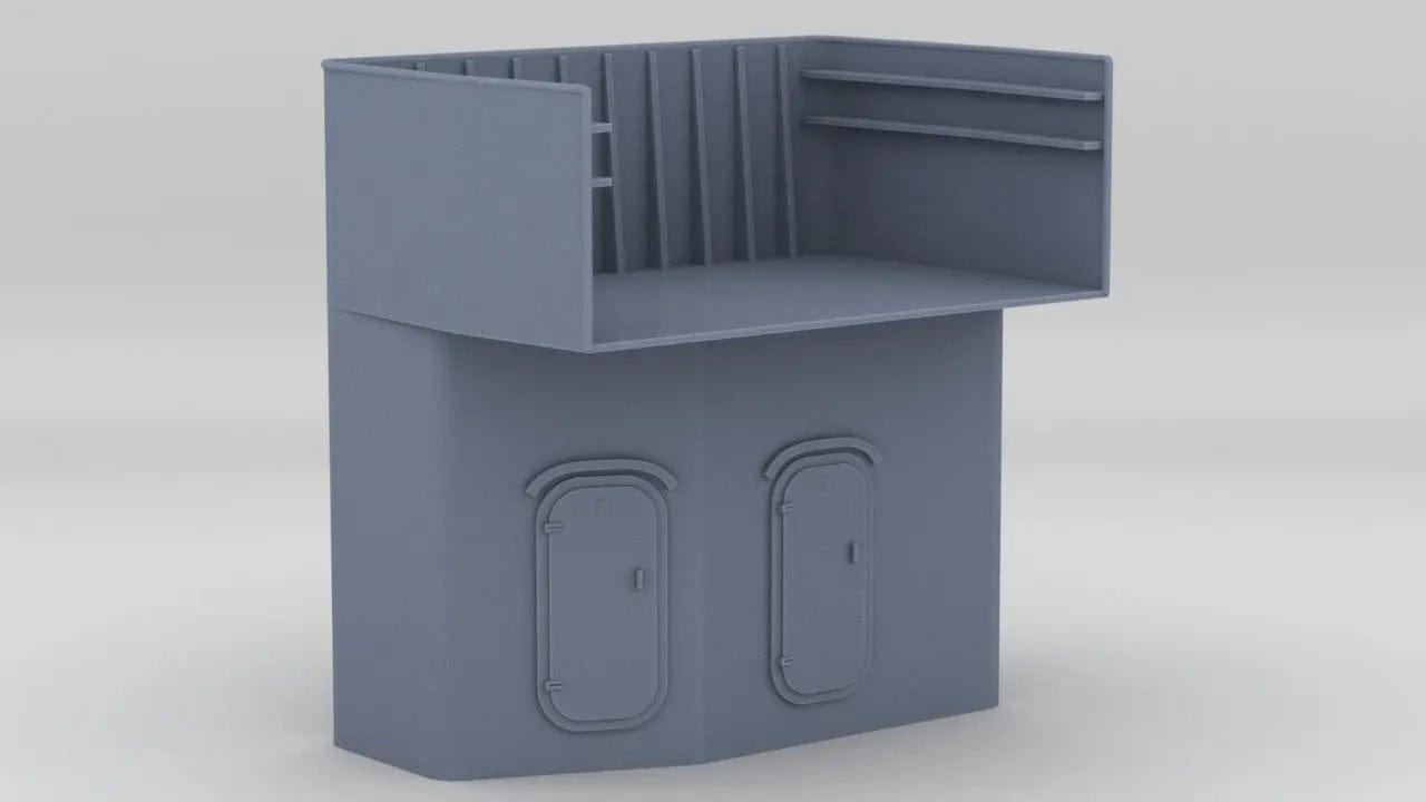 1/48 USS Fletcher 40mm Twin Gun Tub Port - distefan 3d print