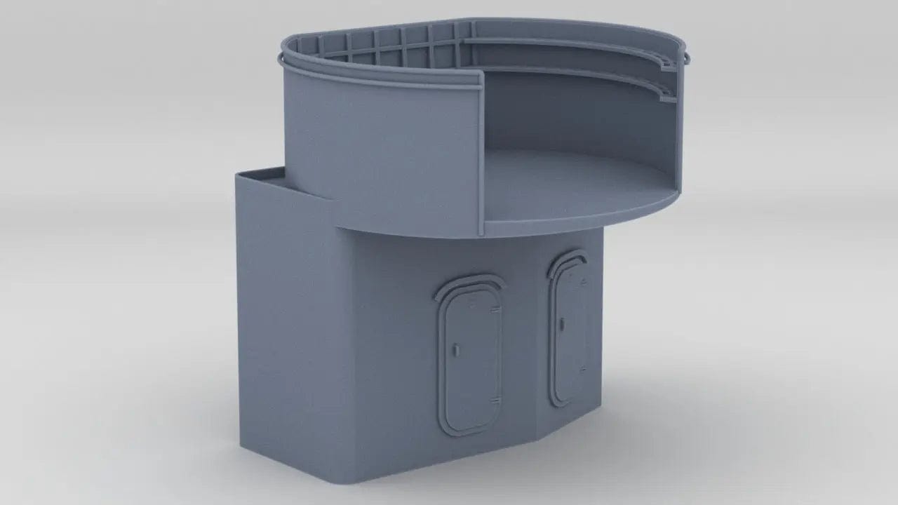 1/48 USS Fletcher Twin 40mm Tub Starboard - distefan 3d print
