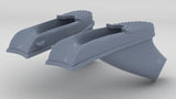 1/48 USS Iowa BB-61 Anchor Hawse Pipes Set (2pcs)