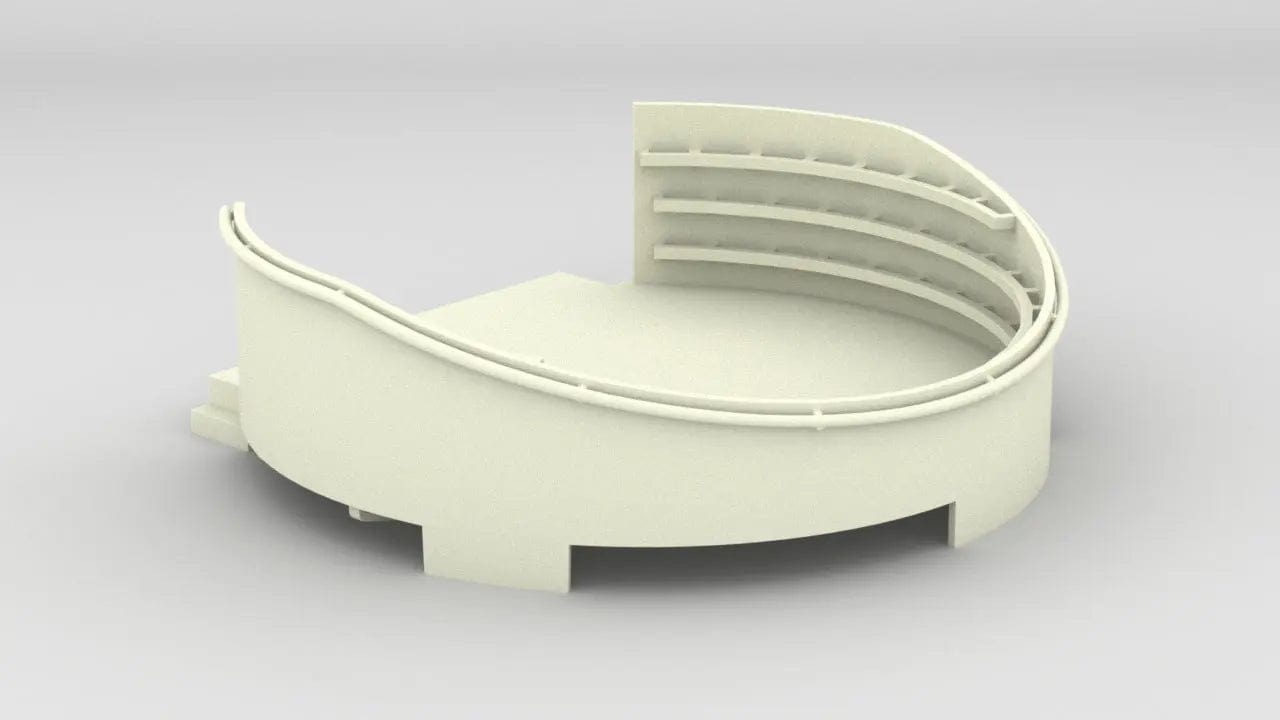 1/48 USS Iowa BB-61 Aft 40mm Quad Gun Tub Port - distefan 3d print