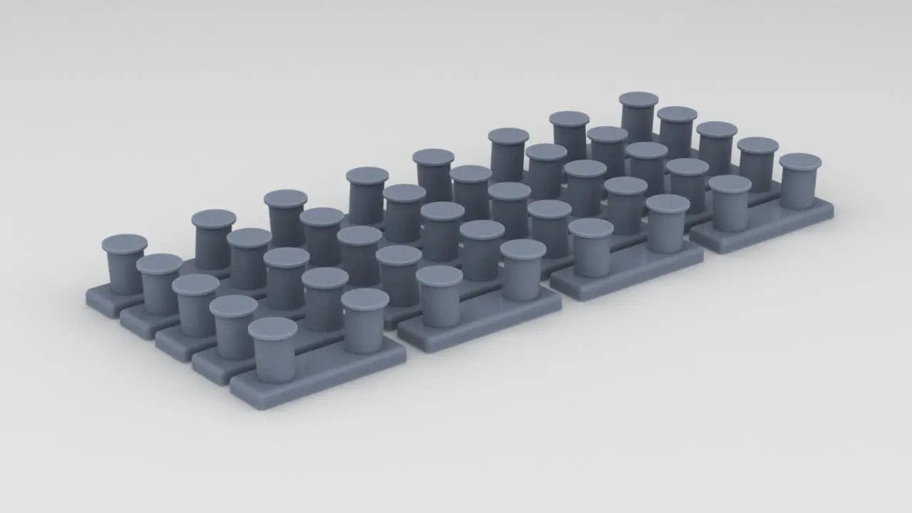 1/48 USS Juneau (CL-52) Bollards Set (20pcs) - distefan 3d print
