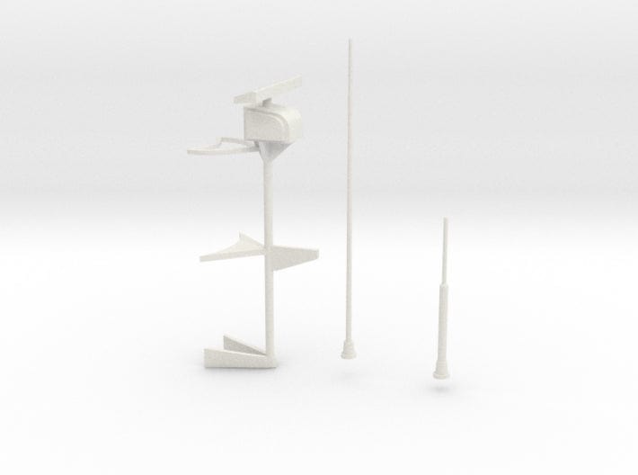 1/48 USS PCF Mast and Antenna Set - Distefan 3D Print