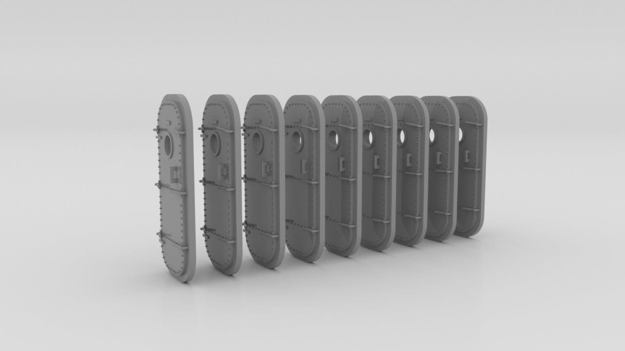 1/48 USS Ward Door Set 9pcs - distefan 3d print