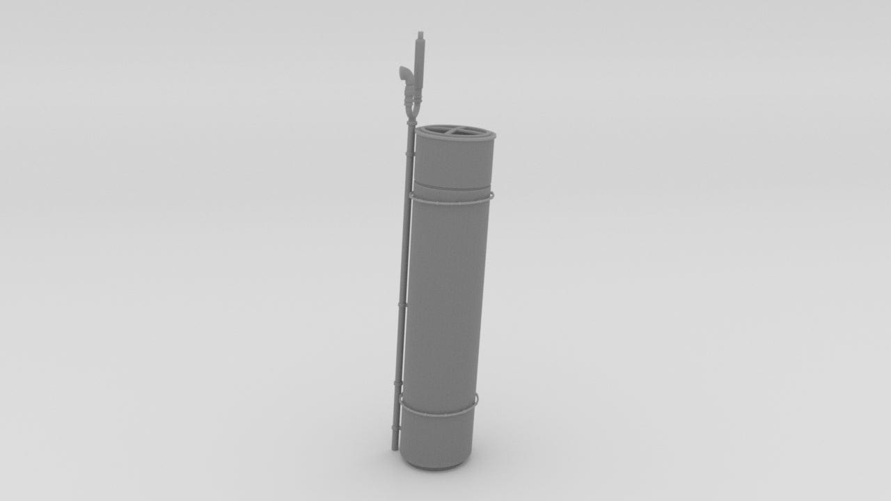 1/48 USS Ward Smoke Stack 1 - distefan 3d print