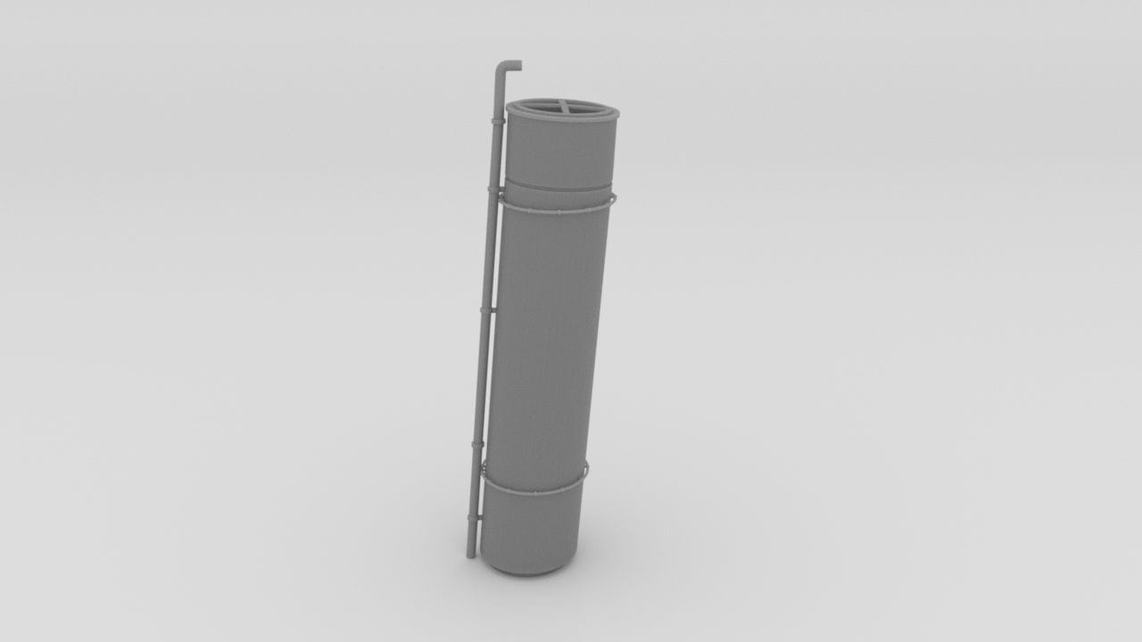 1/48 USS Ward Smoke Stack 3 - distefan 3d print