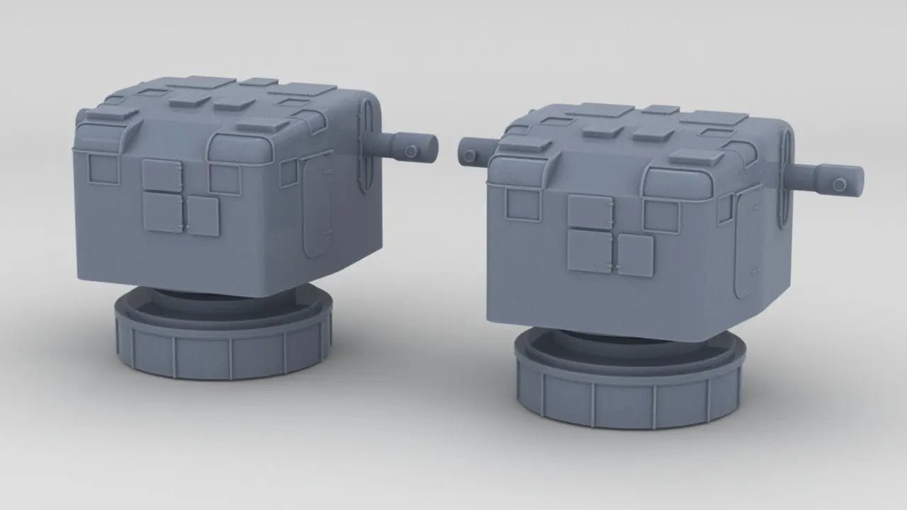 1/487 USN Mk33 Gun Director Set (2pcs) Resin3Dinteractive