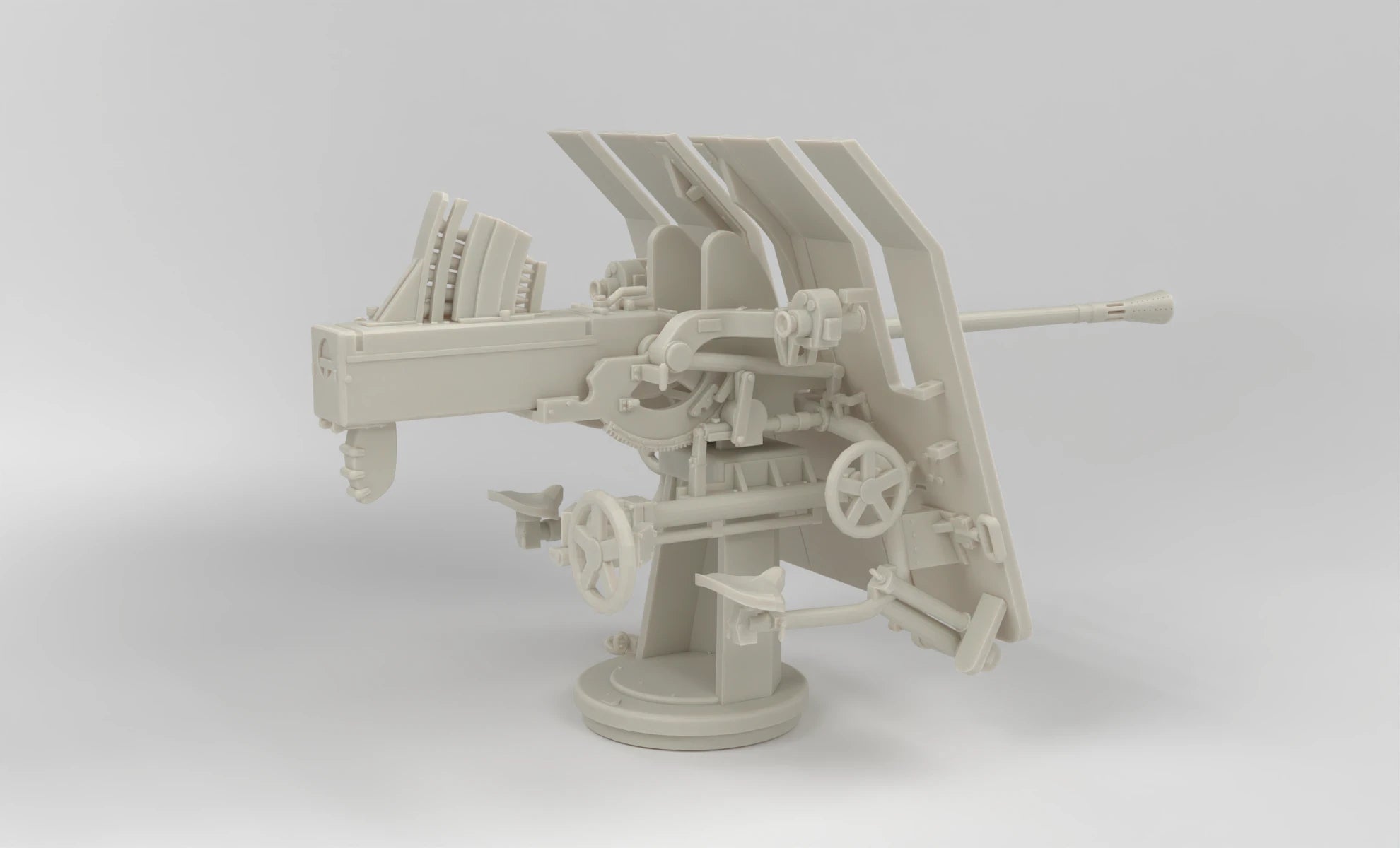 1/5 DKM barrel for 3.7cm flak M42 single mount 3dspro