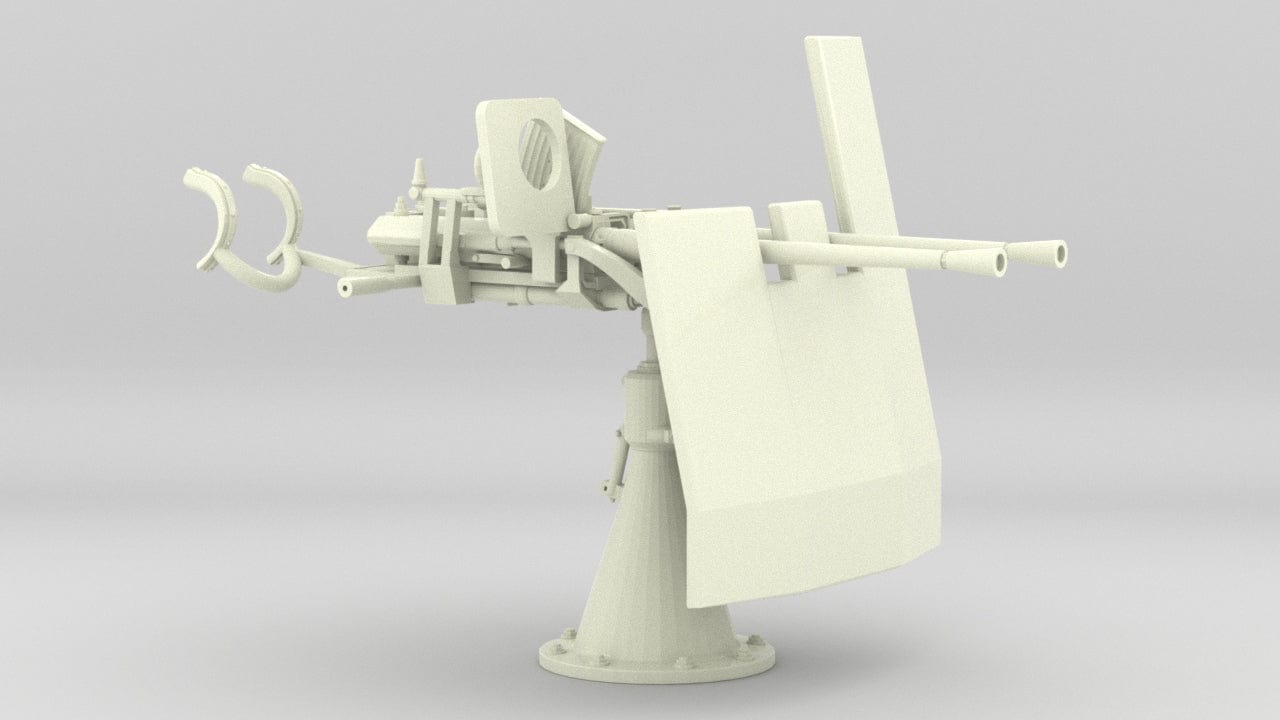 1/5 DKM Double 20mm C/30 Flak w/ Shield - distefan 3d print