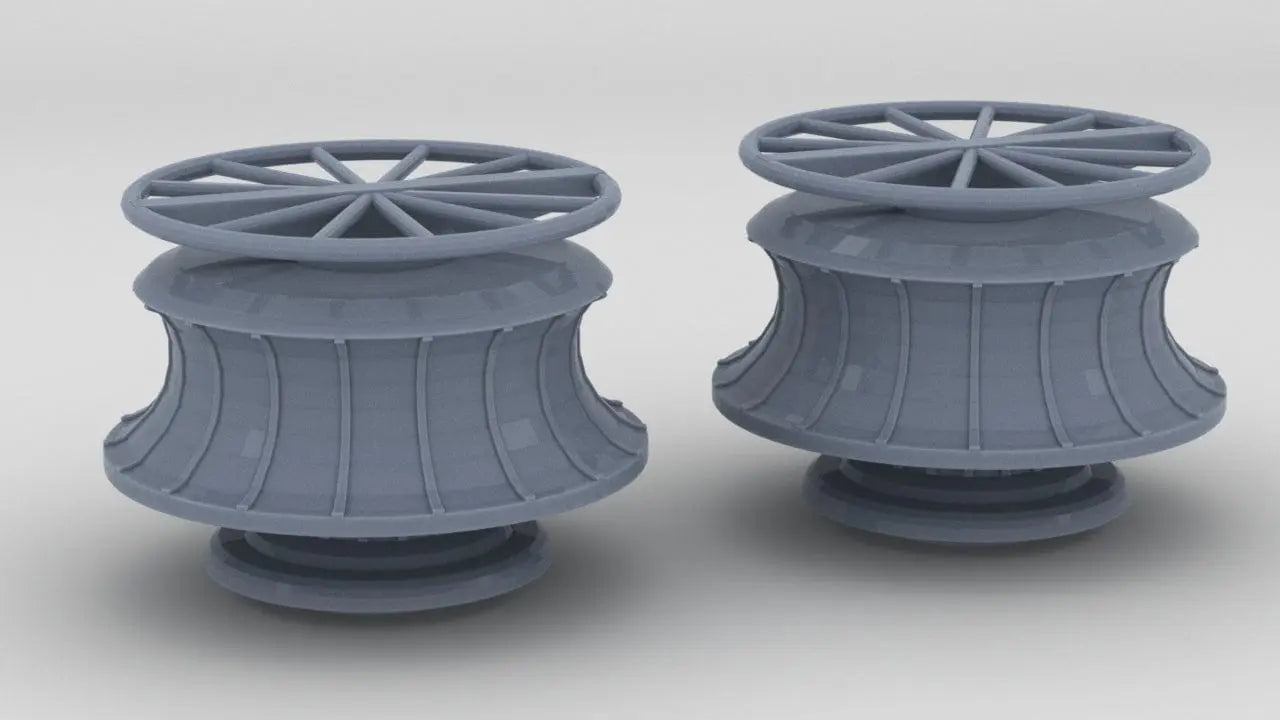 1/50 DKM Capstan - Anchor Chain Winch Set (2pcs) - distefan 3d print